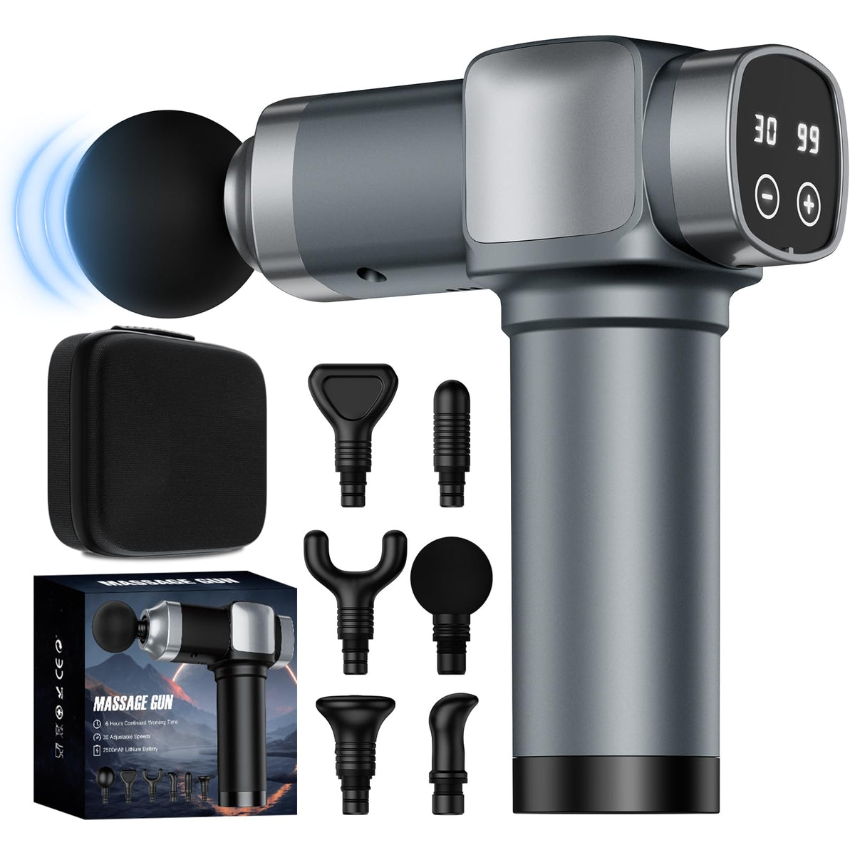 AuraPulse Deep Tissue Massage Gun